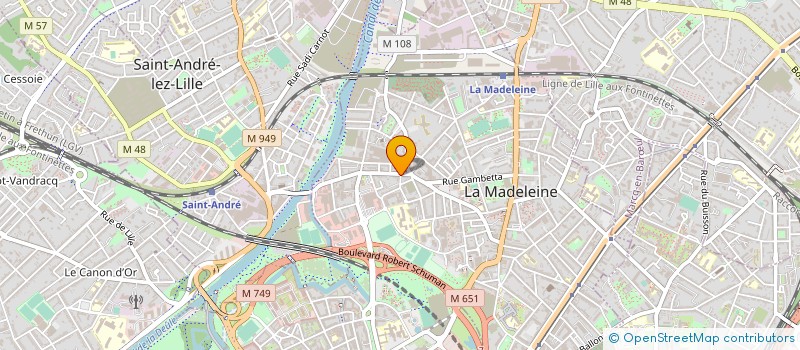 localisation de l'entreprise MONSIEUR MICHEL VERHAEGHE à LA MADELEINE