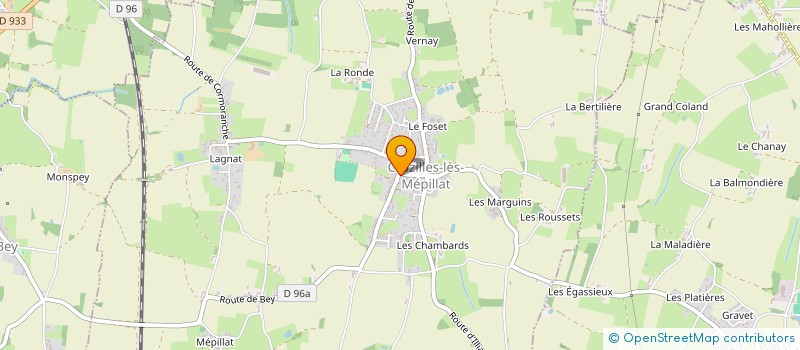 localisation de l'entreprise MONSIEUR MICHEL VERNAY  SAINT-JEAN-SUR-VEYLE