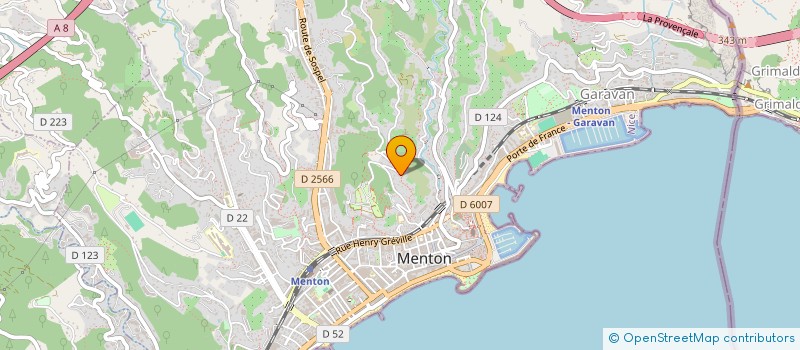 localisation de l'entreprise MONSIEUR MICHEL VERNE à MENTON