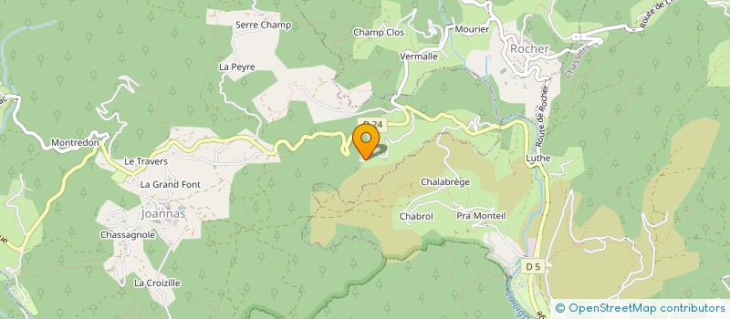 localisation de l'entreprise MONSIEUR MICHEL VERNET  JOANNAS