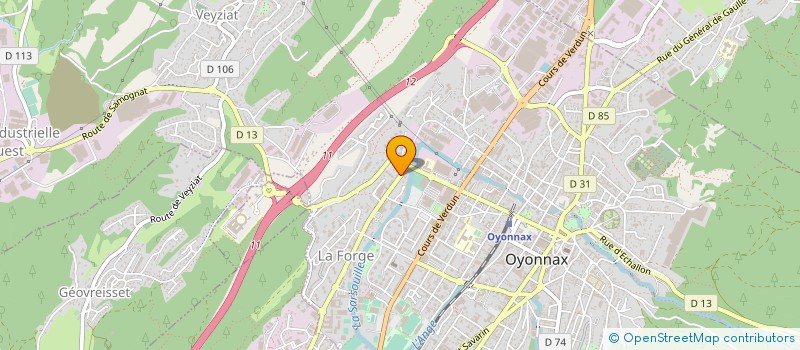 localisation de l'entreprise MONSIEUR MICHEL VERNEY à OYONNAX