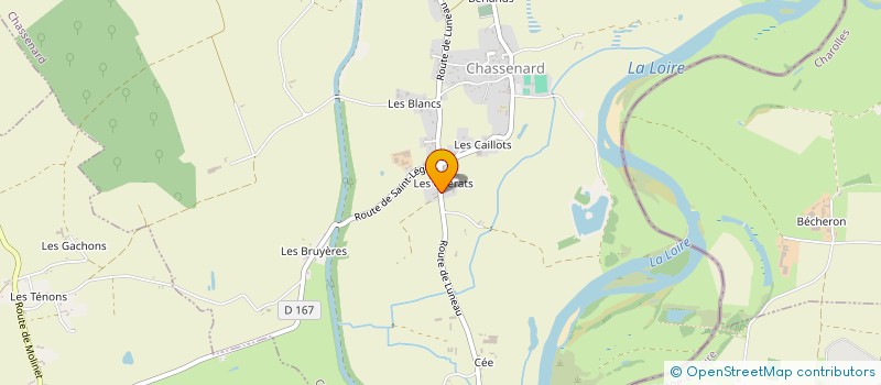 localisation de l'entreprise MONSIEUR MICHEL VERNISSE  CHASSENARD