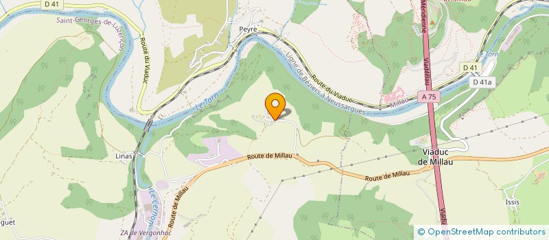 localisation de l'entreprise MONSIEUR MICHEL VESINET  SAINT-GEORGES-DE-LUZENCON