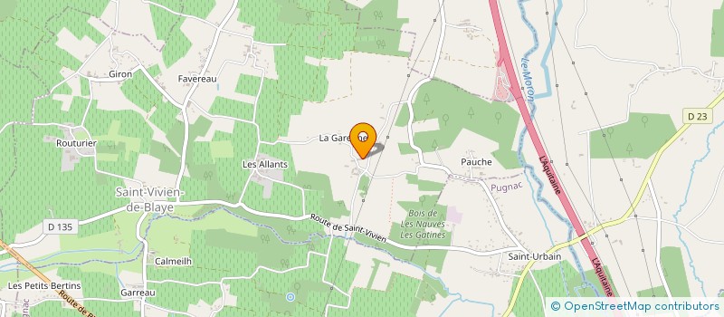localisation de l'entreprise MONSIEUR MICHEL VEZARD à SAINT-VIVIEN-DE-BLAYE