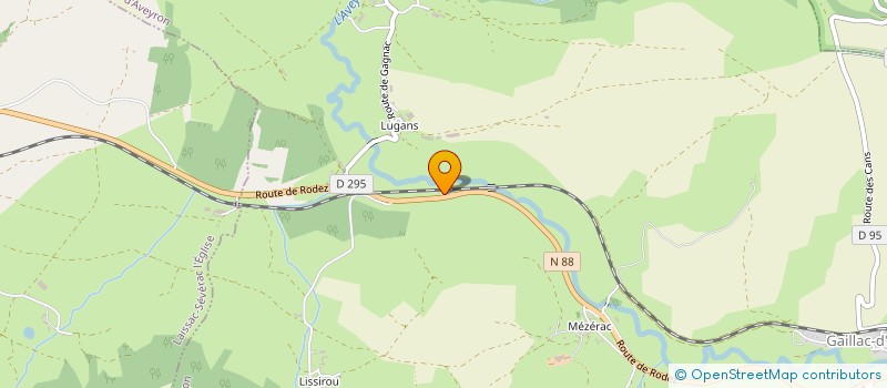 localisation de l'entreprise MONSIEUR MICHEL VEZINET  LAISSAC-SEVERAC L'EGLISE