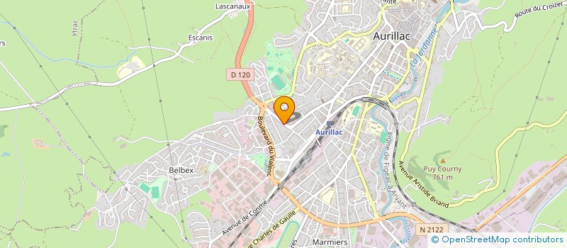 localisation de l'entreprise MONSIEUR MICHEL VIALLE à AURILLAC