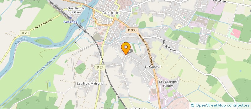 localisation de l'entreprise MONSIEUR MICHEL VIARD à AUXONNE