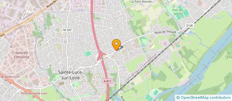 localisation de l'entreprise MONSIEUR MICHEL VIAUD  SAINTE-LUCE-SUR-LOIRE