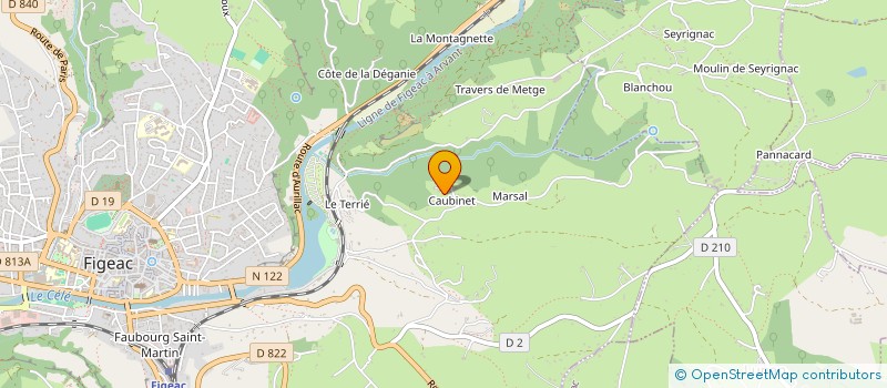 localisation de l'entreprise MONSIEUR MICHEL VIDAL  FIGEAC