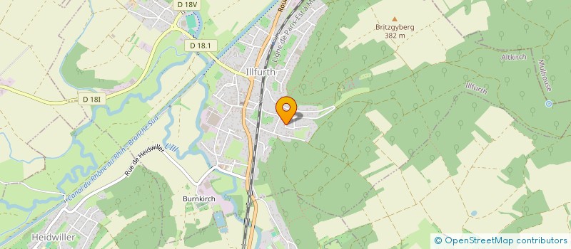 localisation de l'entreprise MONSIEUR MICHEL VIEIRA  ILLFURTH