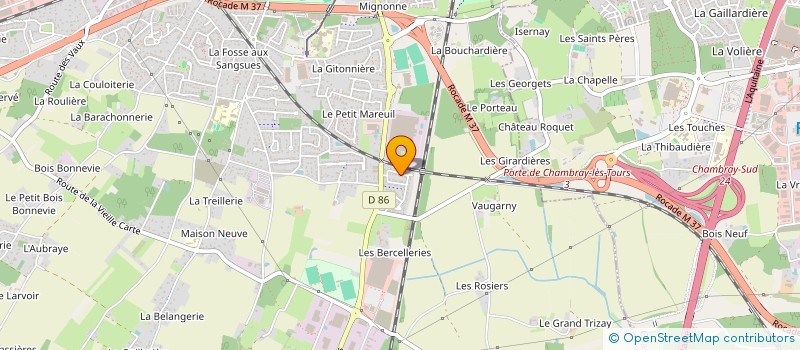 localisation de l'entreprise MONSIEUR MICHEL VIEUX à JOUE-LES-TOURS