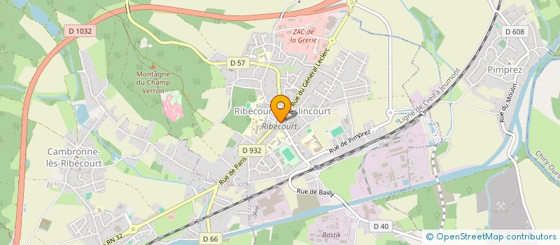 localisation de l'entreprise MONSIEUR MICHEL VIGOUROUX  RIBECOURT-DRESLINCOURT