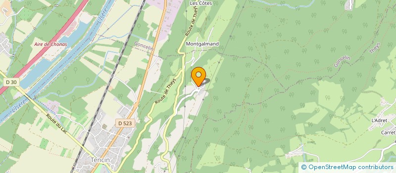 localisation de l'entreprise MONSIEUR MICHEL VILBOURG  CRETS EN BELLEDONNE