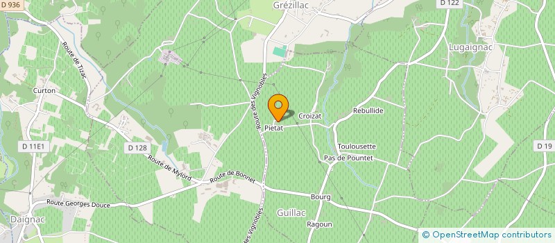 localisation de l'entreprise MONSIEUR MICHEL VILLENEUVE  GUILLAC