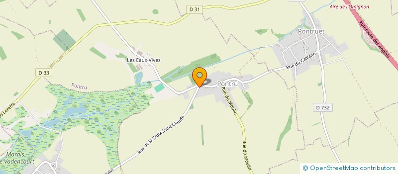 localisation de l'entreprise MONSIEUR MICHEL VILLIN  PONTRU