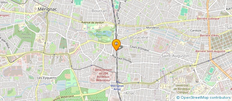 localisation de l'entreprise MONSIEUR MICHEL VINCENT  MERIGNAC