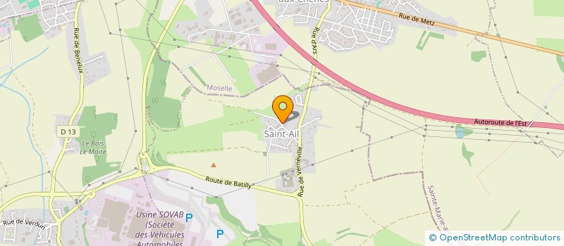 localisation de l'entreprise MONSIEUR MICHEL VINCENT  SAINT-AIL