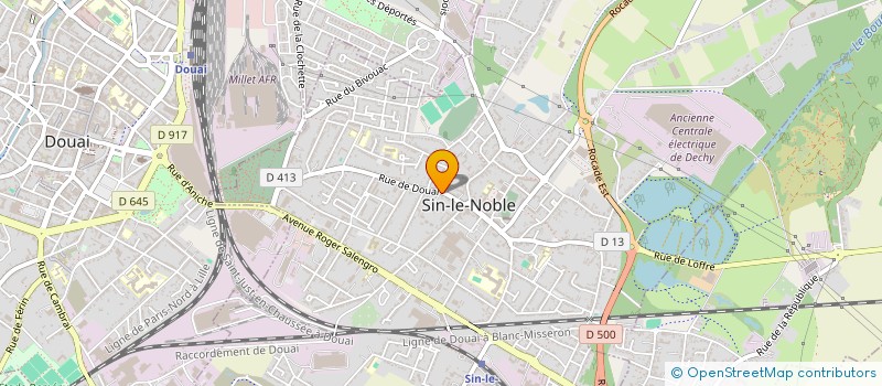localisation de l'entreprise MONSIEUR MICHEL VINCHANT à SIN-LE-NOBLE