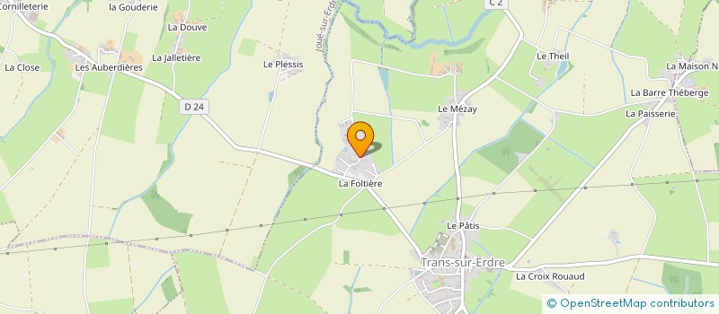 localisation de l'entreprise MONSIEUR MICHEL VINDARD  TRANS-SUR-ERDRE