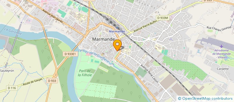 localisation de l'entreprise MONSIEUR MICHEL VISADE  MARMANDE