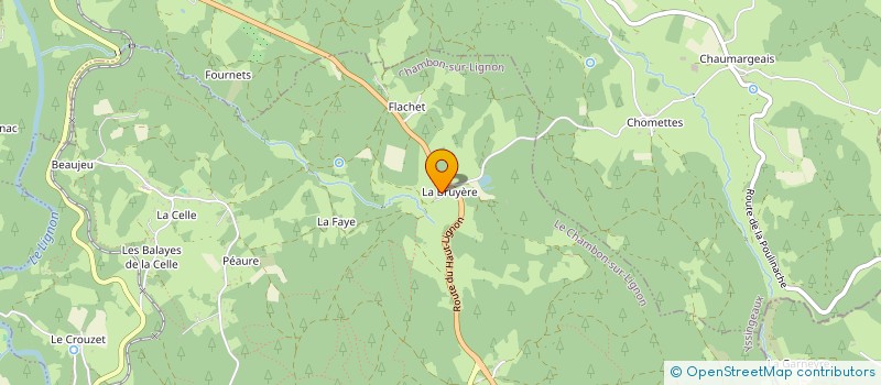 localisation de l'entreprise MONSIEUR MICHEL VIVAT  LE CHAMBON SUR LIGNON