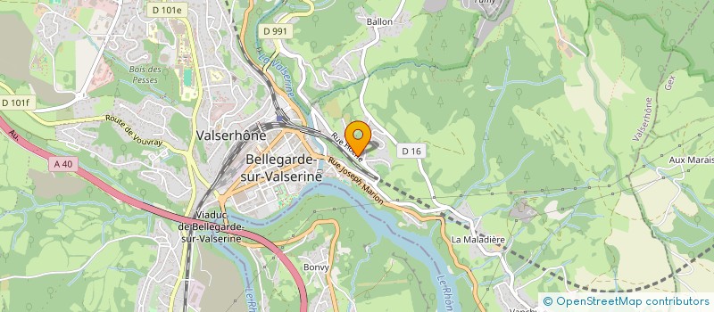 localisation de l'entreprise MONSIEUR MICHEL VIVIAND  VALSERHONE