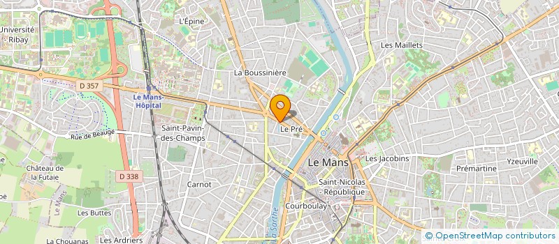 localisation de l'entreprise MONSIEUR MICHEL VIVIER à LE MANS