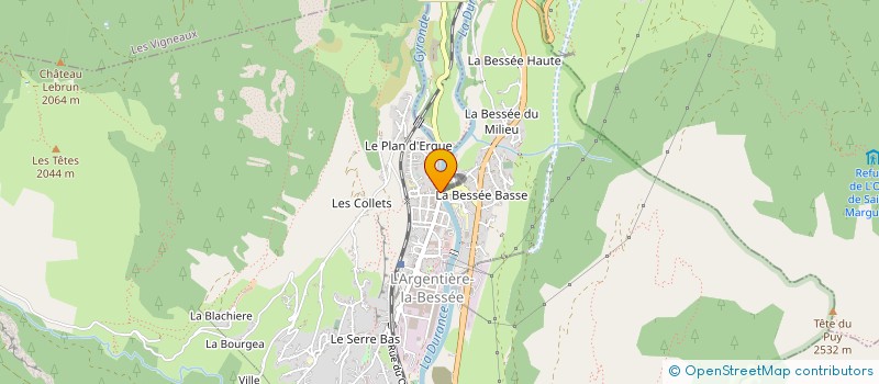 localisation de l'entreprise MONSIEUR MICHEL VOIRON à L'ARGENTIERE-LA-BESSEE