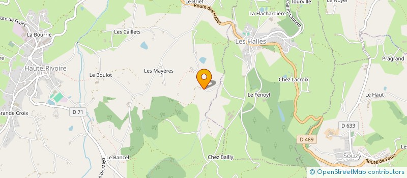 localisation de l'entreprise MONSIEUR MICHEL VOUTE à HAUTE-RIVOIRE