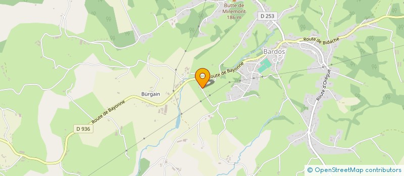 localisation de l'entreprise MONSIEUR MICHEL VOVARD  BARDOS