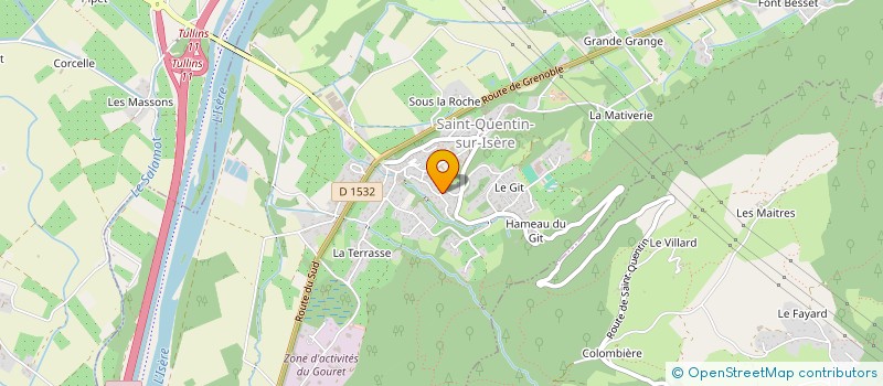 localisation de l'entreprise MONSIEUR MICHEL VUILLERMET à SAINT-QUENTIN-SUR-ISERE