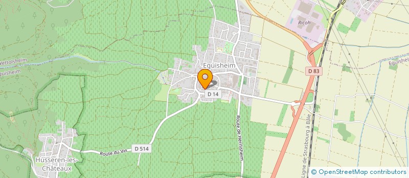 localisation de l'entreprise MONSIEUR MICHEL WALTER  EGUISHEIM