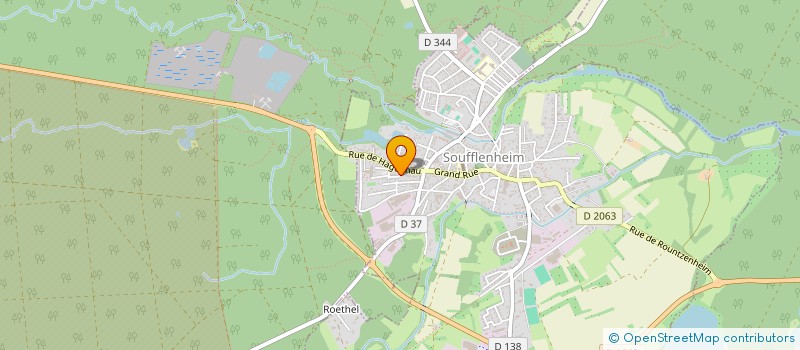 localisation de l'entreprise MONSIEUR MICHEL WEISS  SOUFFLENHEIM