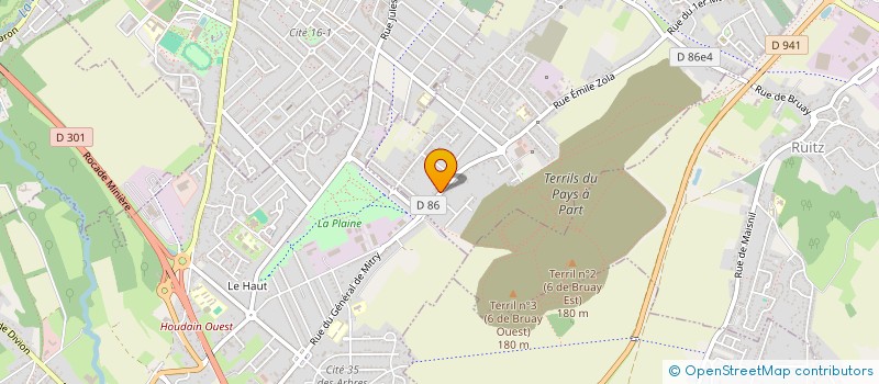 localisation de l'entreprise MONSIEUR MICHEL WESTEEL  HAILLICOURT