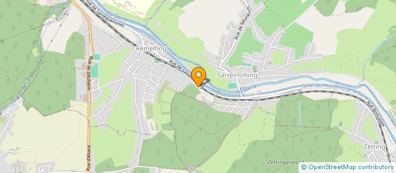 localisation de l'entreprise MONSIEUR MICHEL WETTA  REMELFING