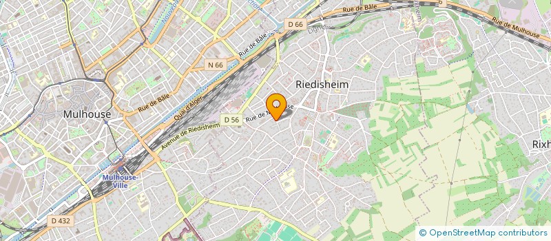 localisation de l'entreprise MONSIEUR MICHEL WINNINGER  RIEDISHEIM