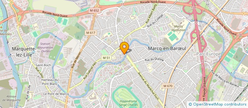 localisation de l'entreprise MONSIEUR MICHEL WISNIEWSKI à MARCQ-EN-BARŒUL