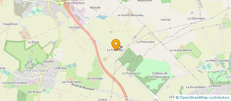 localisation de l'entreprise MONSIEUR MICHEL YOKEL  LONGUENEE-EN-ANJOU