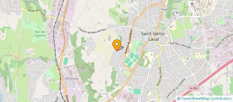 localisation de l'entreprise MONSIEUR MICHEL YTOURNEL  SAINT-GENIS-LAVAL