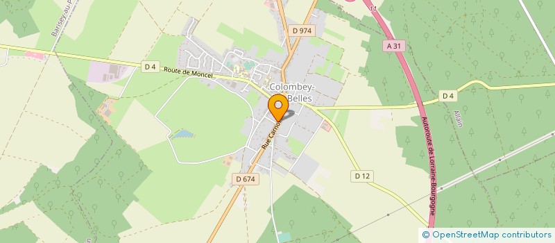 localisation de l'entreprise MONSIEUR MICHEL ZAFFARONI  COLOMBEY-LES-BELLES