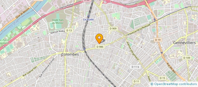 localisation de l'entreprise MONSIEUR MICHEL ZAHLER  COLOMBES