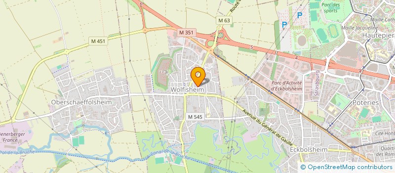 localisation de l'entreprise MONSIEUR MICHEL ZALUSKI  WOLFISHEIM