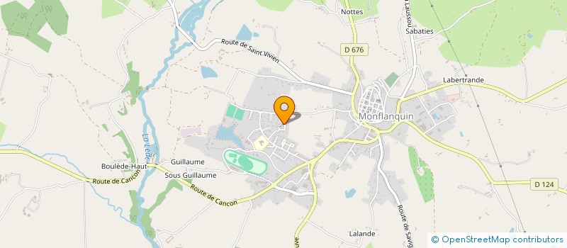 localisation de l'entreprise MONSIEUR MICHEL ZANCAN  MONFLANQUIN