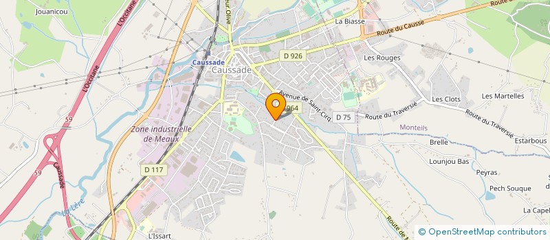 localisation de l'entreprise MONSIEUR MICHEL ZANNESE  CAUSSADE