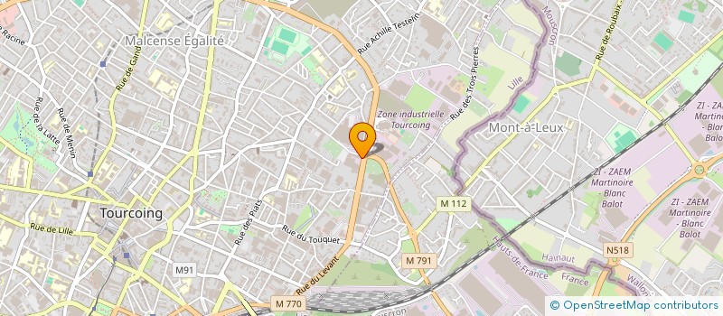 localisation de l'entreprise MONSIEUR MICHEL ZOUBKOFF à TOURCOING