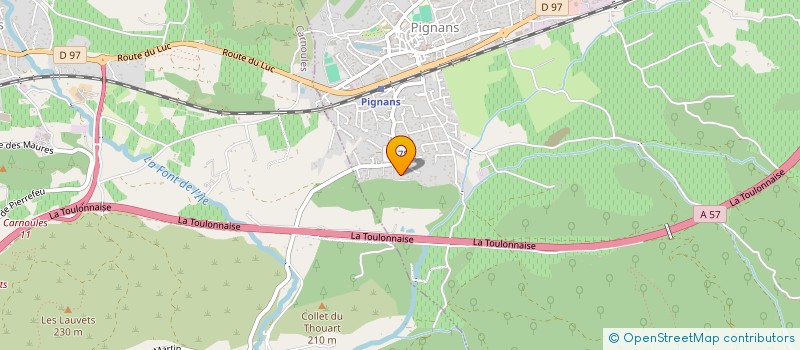 localisation de l'entreprise MONSIEUR MICHELANGELO GIOVINAZZO DE MONTE  PIGNANS