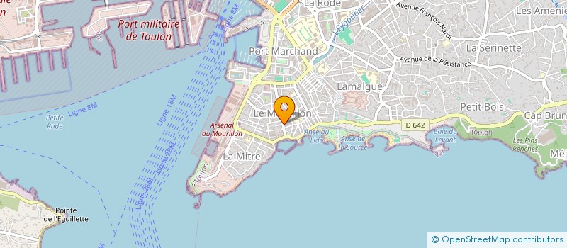 localisation de l'entreprise MONSIEUR MICHELE CASTALDO  TOULON