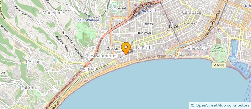 localisation de l'entreprise MONSIEUR MICHELE CERDAN à NICE