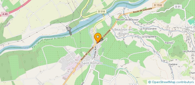 localisation de l'entreprise MONSIEUR MICHELE MACALUSO  SAINT-ROMANS