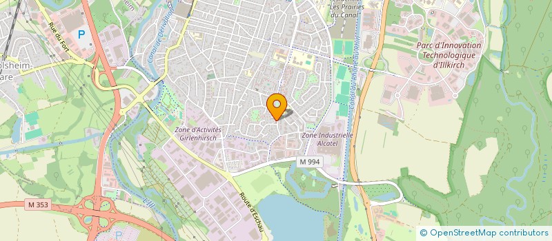 localisation de l'entreprise MONSIEUR MICHELE PIPERATA  ILLKIRCH-GRAFFENSTADEN